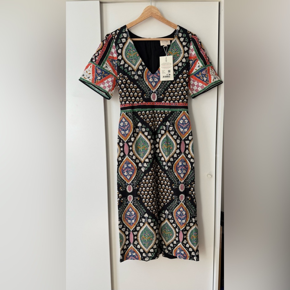 Sezane Talma dress with free Sezane tote